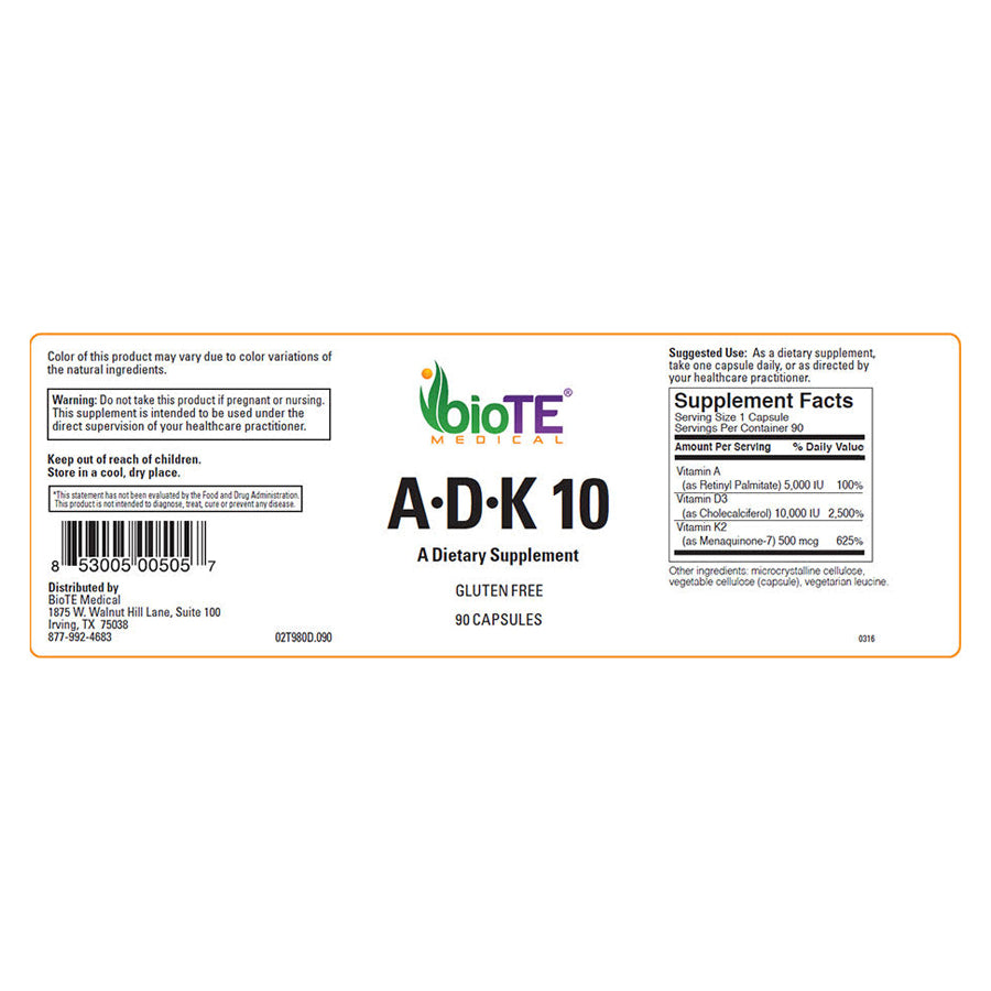 BioTE® ADK 10 - Belladonna Medical Wellness